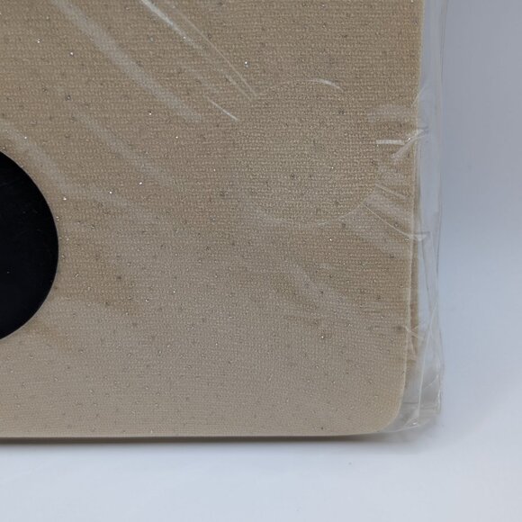 Forever 21 Hosiery Tights Oatmeal Gold Sparkle One Size NWT - Picture 2 of 3